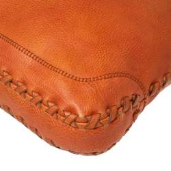 Pre Owned Gucci Burnt Orange Leather Large Bamboo New Jackie Hobo