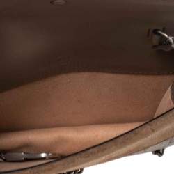 Pre Owned Gucci Beige GG Supreme Canvas and Suede Super Mini Dionysus Shoulder Bag