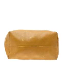 Pre Owned Gucci Mustard Leather Large Icon Bit Hobo