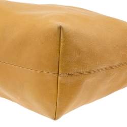 Pre Owned Gucci Mustard Leather Large Icon Bit Hobo