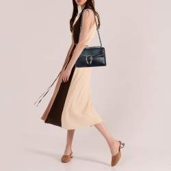 Pre Owned Gucci Black Leather Small Dionysus Shoulder Bag