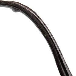 Pre Owned Gucci Dark Brown Guccissima Leather Large GG Twins Hobo