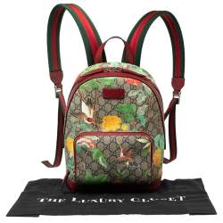 Pre Owned Gucci Multicolor GG Supreme Canvas Tian Backpack 