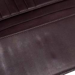 Gucci Brown Guccissima Leather Flap Continental Wallet