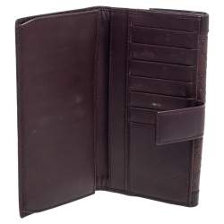 Gucci Brown Guccissima Leather Flap Continental Wallet