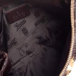 Pre Owned Gucci Brown Python Hysteria Clutch