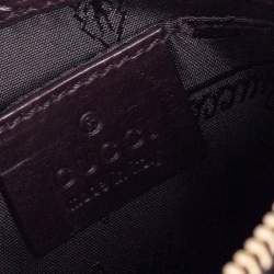 Pre Owned Gucci Brown Python Hysteria Clutch