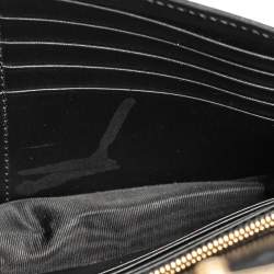 Gucci Black Signature Leather Icon Wallet On Chain
