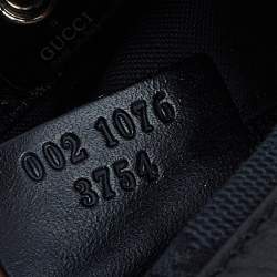 مملوكة مسبقًا Gucci Black GG Canvas and Leather Double Pocket Tote 