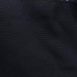 Pre Owned Gucci Black Nylon and Leather Bamboo Handle Hobo