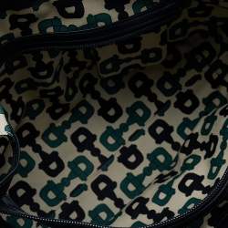 Pre Owned حقيبة يد توتس غوتشي بونش جلد غوتشيسيما أسود متوسطة