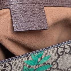 Pre Owned Gucci Multicolor GG Supreme Canvas Padlock Top Handle Bag 