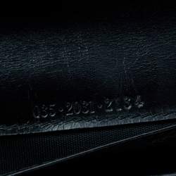 مملوكة مسبقًا محفظة غوتشي جاكي جلد وكانفاس جي جي سوداء طويلة