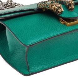 مملوكة مسبقًا حقيبة كتف غوتشي سلسلة دينسيوس ميني جلد أخضر