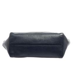 Pre Owned حقيبة يد توتس غوتشي شوبر سوينغ جلد أزرق كحلي كبيرة