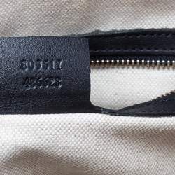 مملوكة مسبقًا Gucci Black Microguccissima Patent Leather Nice Dome Satchel