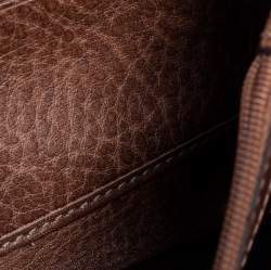 Pre Owned محفظة كونتينينتال غوتشي جلد غوتشيسيما بني مزينة دلاية بامبو بشراشيب