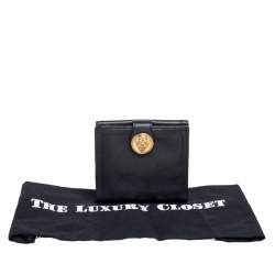 مملوكة مسبقًا Gucci Black Leather Hysteria Compact Wallet