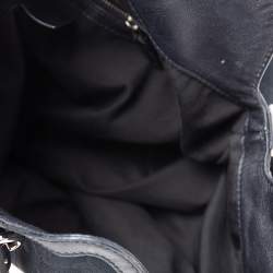 Pre Owned Gucci Black GG Canvas and Leather Medium Babouska Indy Hobo