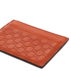 Gucci Tan Microguccissima Leather Card Case