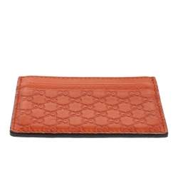 Gucci Tan Microguccissima Leather Card Case