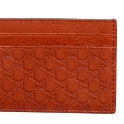 Gucci Tan Microguccissima Leather Card Case