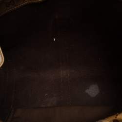 Pre Owned حقيبة كتف غوتشي جوي جلد وكانفاس جي جي كريستال بيج/ذهبي متوسطة