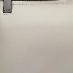 Gucci Off-white Leather Lady Bamboo Flap Bag 