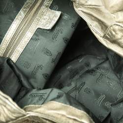 مملوكة مسبقًا حقيبة هوبو غو تشي هيستيريا جلد أخضر ميتالك