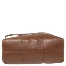 Pre Owned حقيبة ساتشل غوتشي بري دوم جلد بني