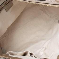 مملوكة مسبقًا حقيبة يد توتس غوتشي بيلا جلد وجلد ثعبان بيج/ذهبي