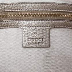 مملوكة مسبقًا حقيبة يد توتس غوتشي بيلا جلد وجلد ثعبان بيج/ذهبي