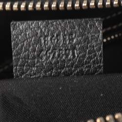 Pre Owned Gucci Black GG Canvas And Leather Medium Aviatrix Boston Bag