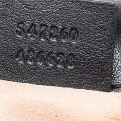 مملوكة مسبقًا حقيبة غوتشي يد علوية ميني مارمونت جي جي جلد مبطن أسود