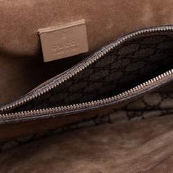 مملوكة مسبقًا Gucci Beige GG Coated Canvas and Suede Medium Dionysus Shoulder Bag