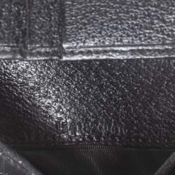 مملوكة مسبقًا محفظة غوتشي فرينش جلد وكانفاس جيجي سوداء