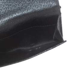 مملوكة مسبقًا محفظة غوتشي فرينش جلد وكانفاس جيجي سوداء