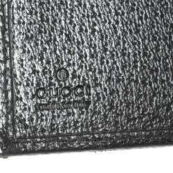 مملوكة مسبقًا محفظة غوتشي فرينش جلد وكانفاس جيجي سوداء