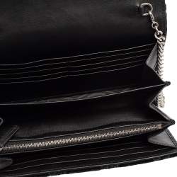 Pre Owned Gucci Black GG Velvet Mini Dionysus Wallet On Chain 
