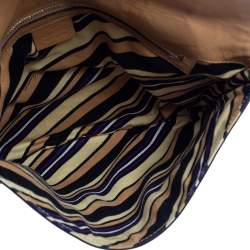 Pre Owned Gucci Beige Leather Medium Britt Tassel Hobo