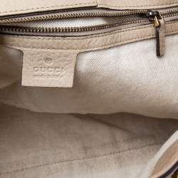 Pre Owned Gucci Beige GG Canvas and Leather Miss GG Tote