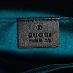 Pre Owned Gucci Brown/Black Suede and Patent Leather Ophidia Crossbody Bag