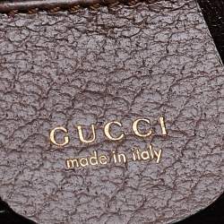Gucci Brown Leather Vintage Classic Bamboo Top Handle Bag