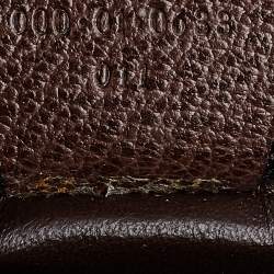 Gucci Brown Leather Vintage Classic Bamboo Top Handle Bag