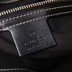 Pre Owned Gucci Black GG Canvas and Leather Royal Tote