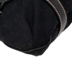 Pre Owned Gucci Black GG Canvas and Leather Royal Tote