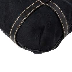 Pre Owned Gucci Black GG Canvas and Leather Royal Tote