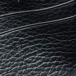 Gucci Black Leather Interlocking G Wallet on Chain
