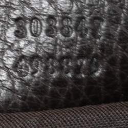 Pre Owned Gucci Chocolate Brown GG Canvas and Leather Pelham Shoulder Bag