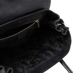 Pre Owned Gucci Black Leather Large Dialux Queen Tote